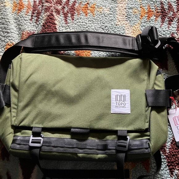 Topo Designs Messenger Bag Olive - Picture 1 of 7